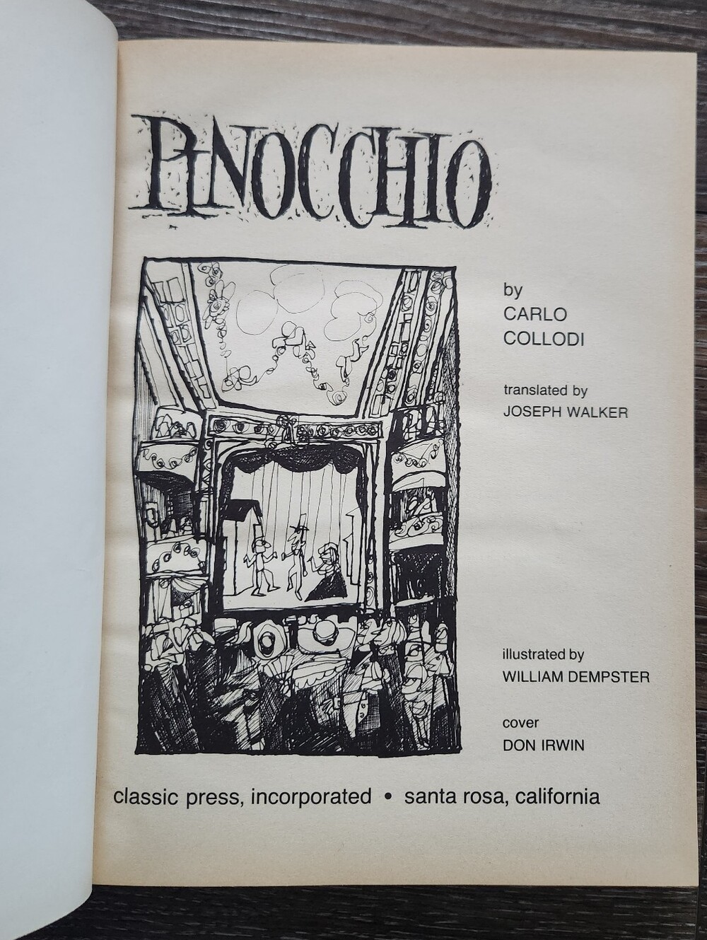 🤥 Vintage 1968 Pinocchio Hardcover | Educator Classic Library Disney - Picture 5 of 12